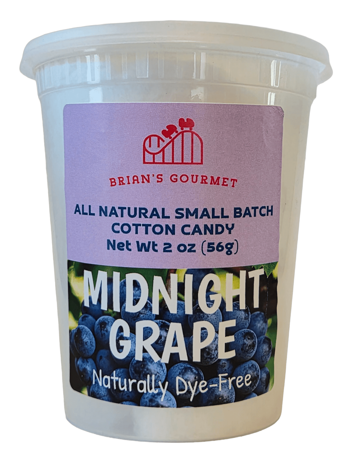 Midnight Grape - All Natural & Dye-Free Cotton Candy - Brian's Gourmet
