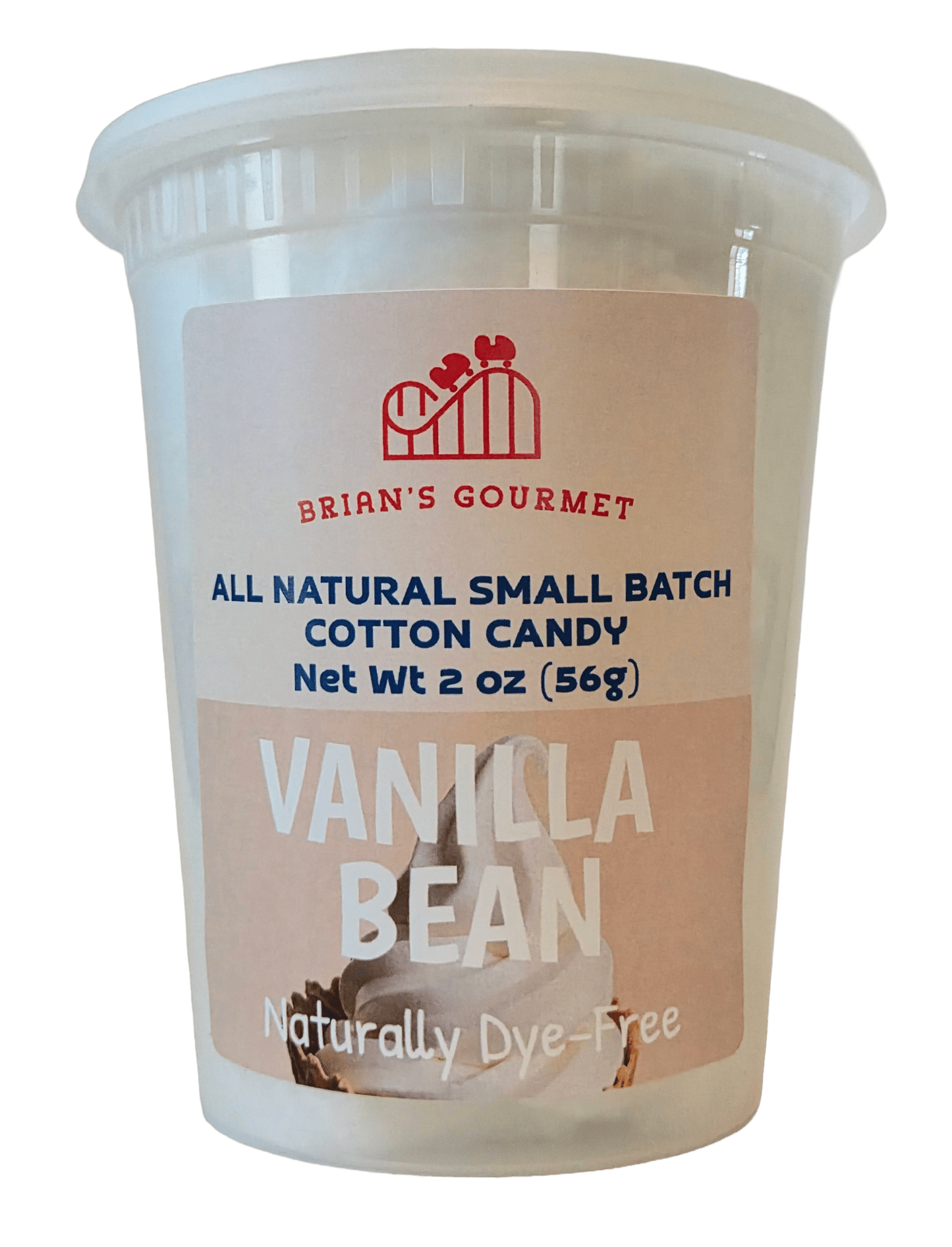 Vanilla Bean - All Natural & Dye-Free Cotton Candy - Brian's Gourmet