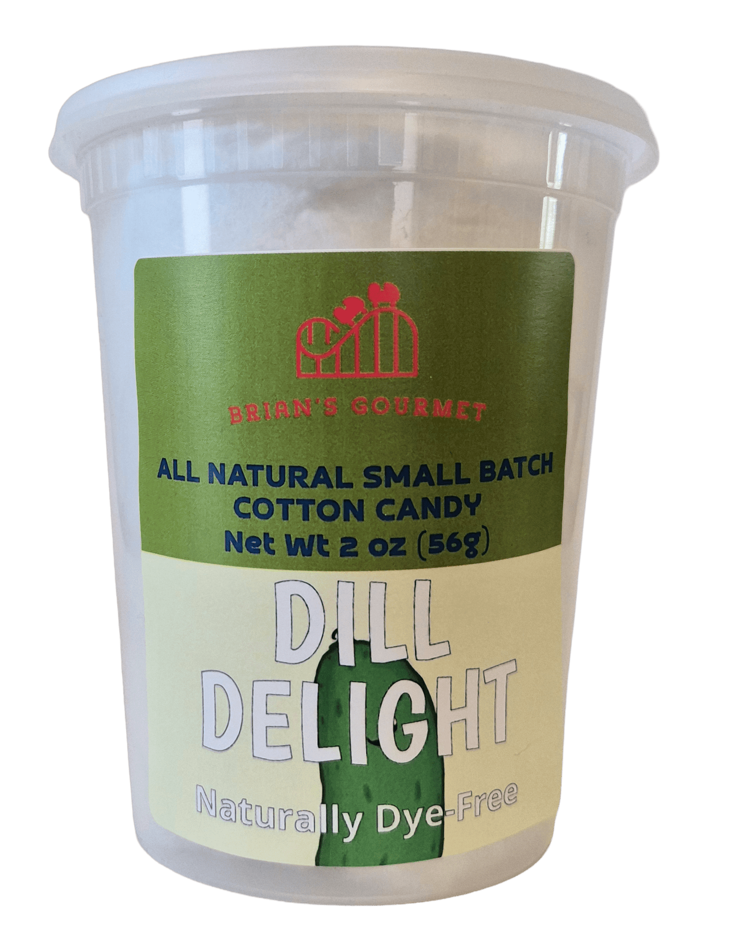 Dill Delight - All Natural & Dye-Free Cotton Candy - Brian's Gourmet