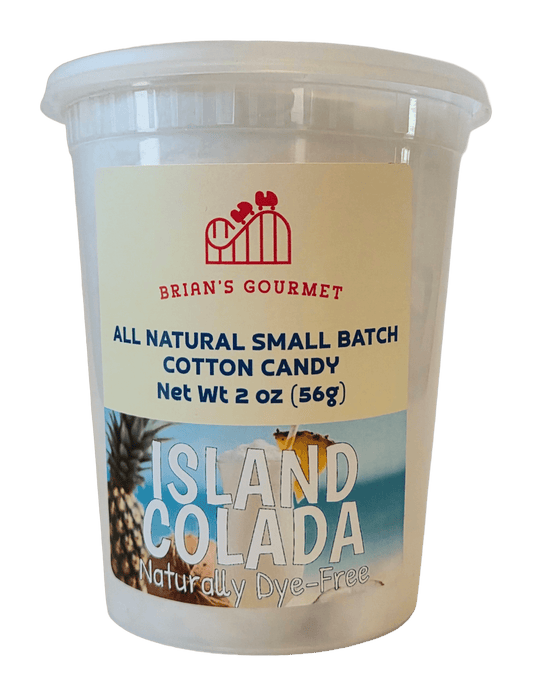 Island Colada - All Natural & Dye-Free Cotton Candy - Brian's Gourmet