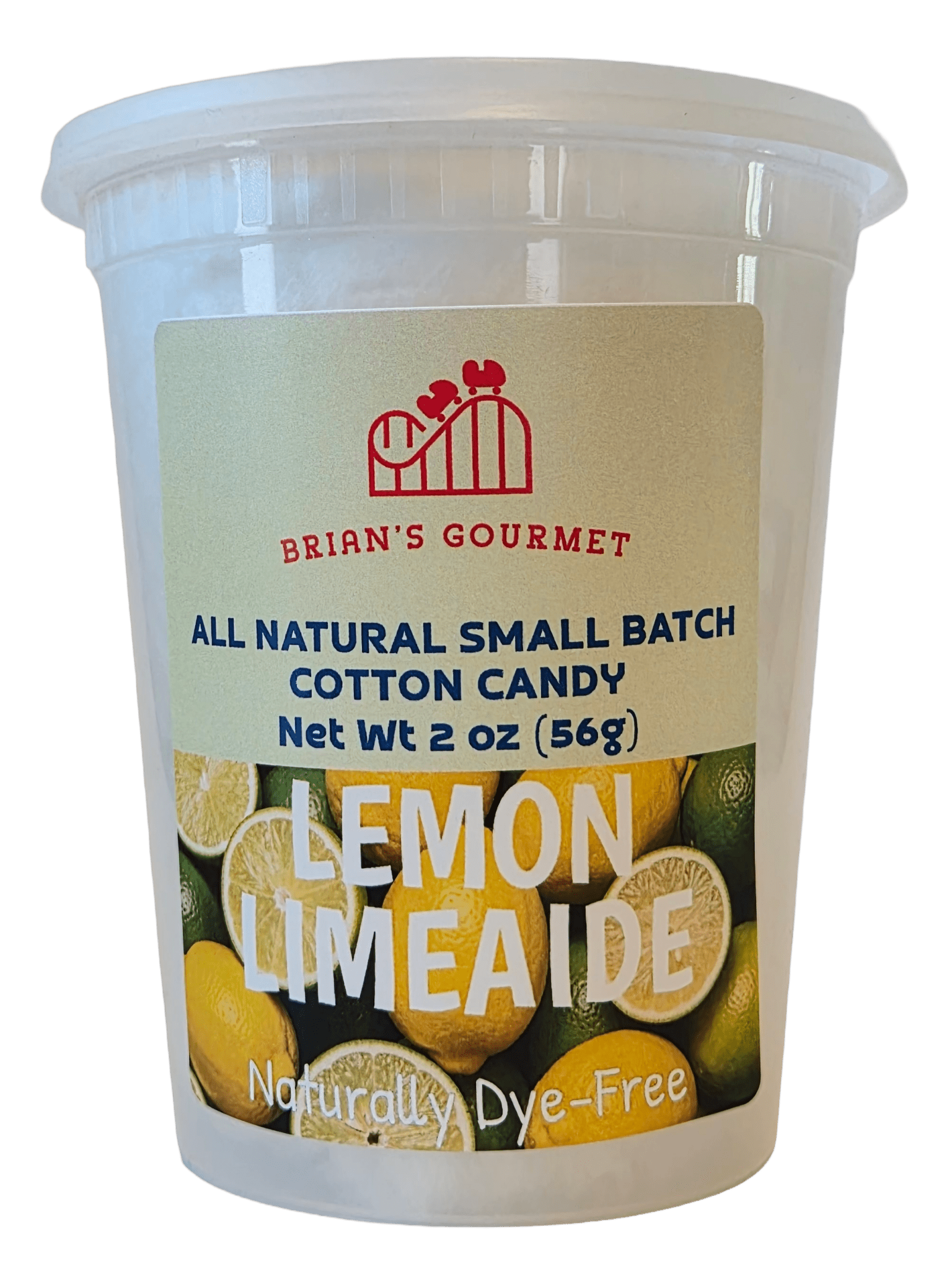 Lemon-Limeaide - All Natural & Dye-Free Cotton Candy - Brian's Gourmet