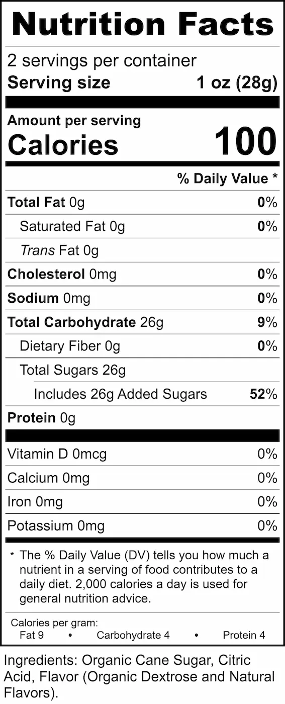 Nutrition Citric Acid
