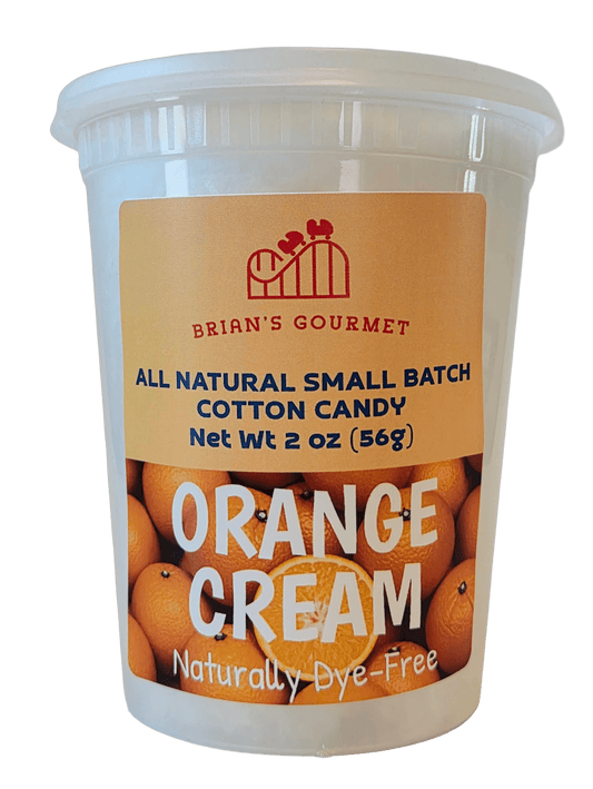Orange Cream - All Natural & Dye-Free Cotton Candy - Brian's Gourmet